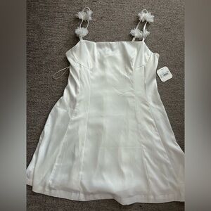Altar'd State Ivory Satin Mini